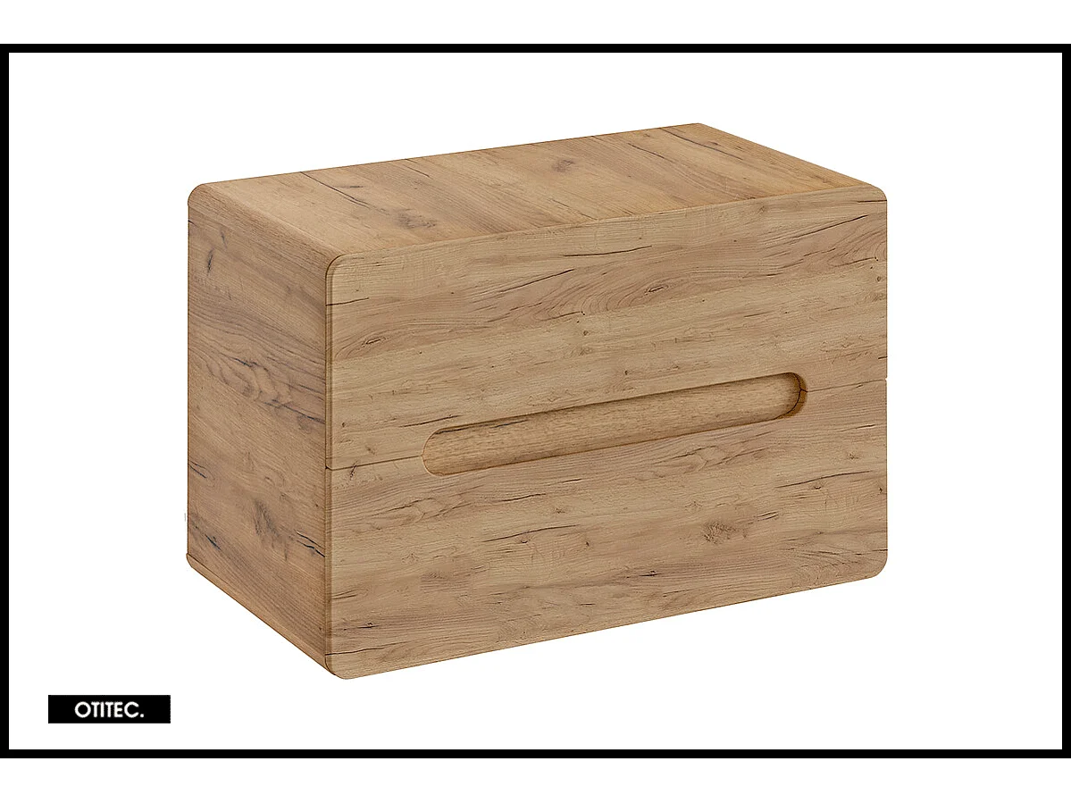 Meuble sous vasque de 80 cm - Oak - 2 tiroirs - PASTI