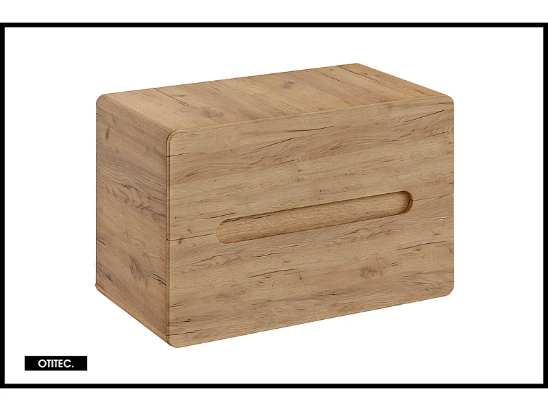 Meuble sous vasque de 80 cm - Oak - 2 tiroirs - PASTI