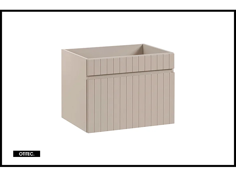 Meuble sous vasque de 60 cm - Cachemire Mat - 1 tiroir - MINO