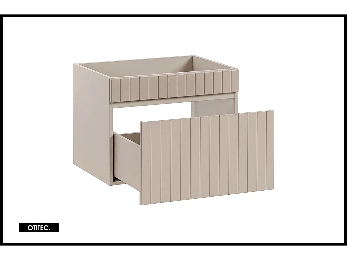 Meuble sous vasque de 60 cm - Cachemire Mat - 1 tiroir - MINO