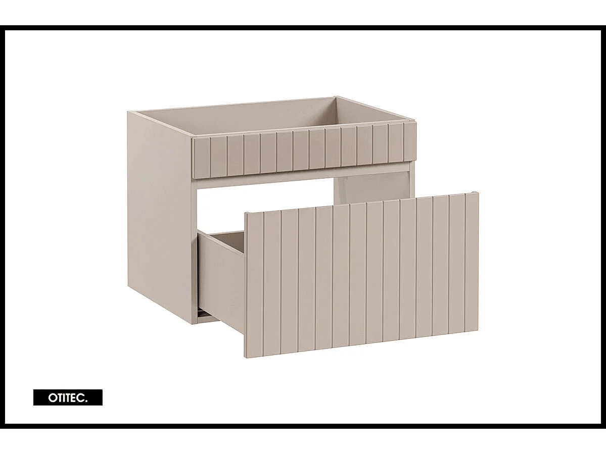 Meuble sous vasque de 60 cm - Cachemire Mat - 1 tiroir - MINO