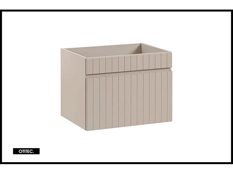 Meuble sous vasque de 60 cm - Cachemire Mat - 1 tiroir - MINO