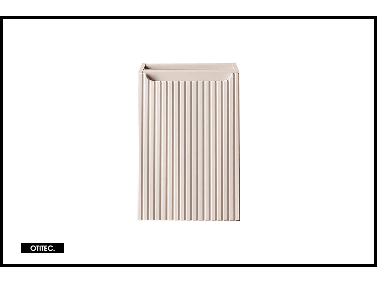 Meuble sous vasque de 40 cm - Cachemire Mat - avec panier - 1 porte - VOLTA