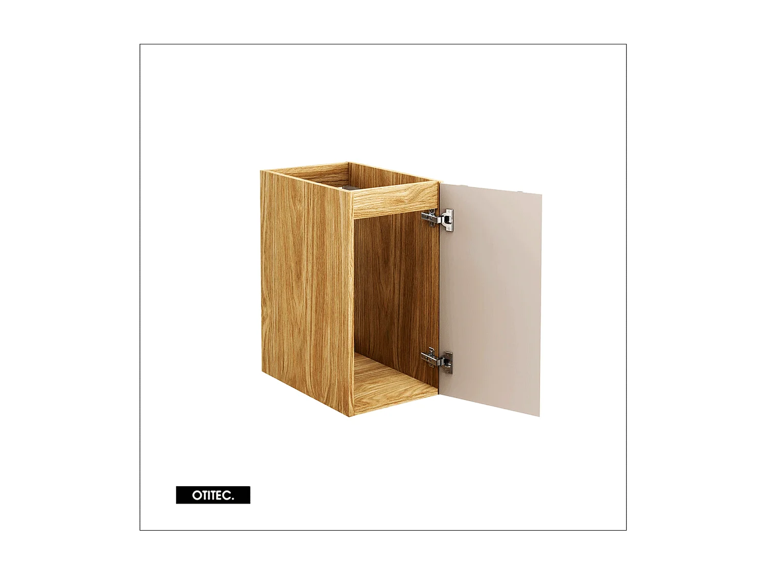 Meuble sous vasque de 30 cm - Beige - 1 porte - SETTA