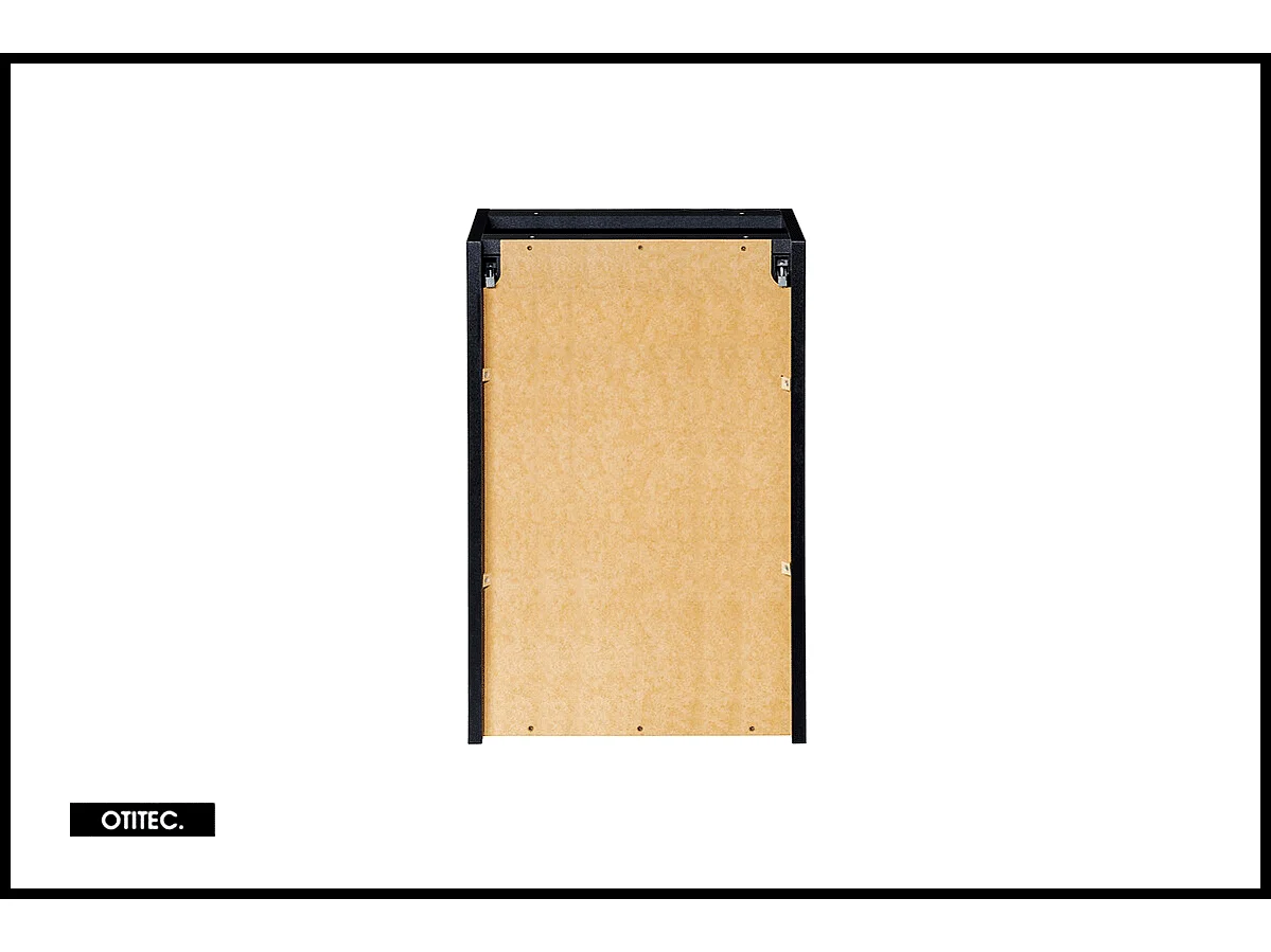 Meuble sous vasque de 40 cm - Noir - avec panier - 1 porte - VOLTA