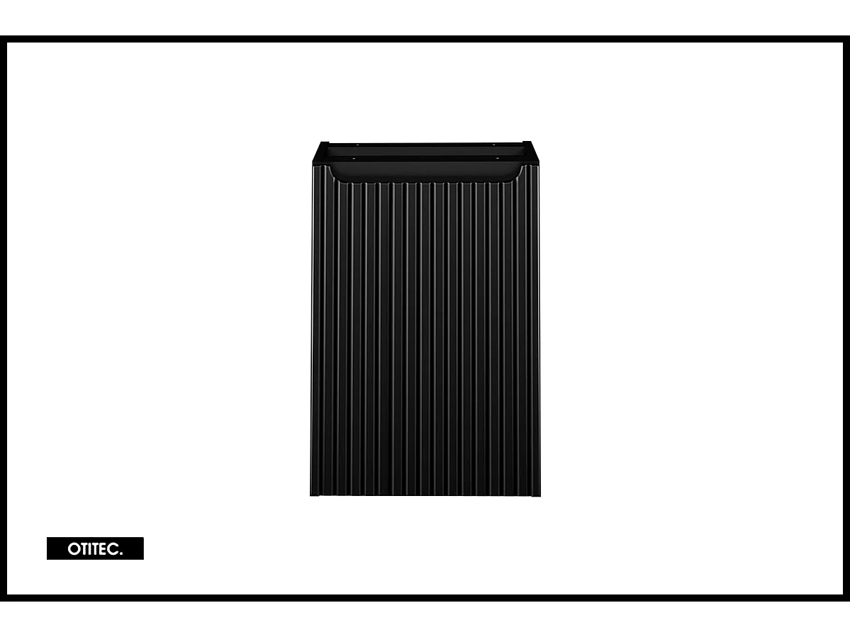 Meuble sous vasque de 40 cm - Noir - avec panier - 1 porte - VOLTA