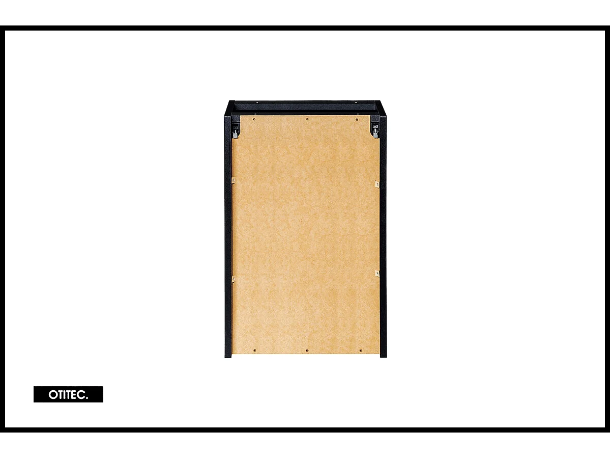 Meuble sous vasque de 40 cm - Noir - avec panier - 1 porte - VOLTA