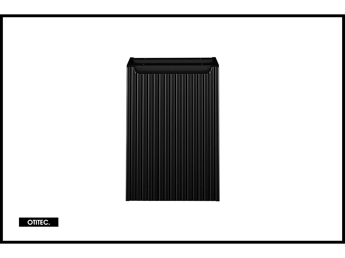 Meuble sous vasque de 40 cm - Noir - avec panier - 1 porte - VOLTA