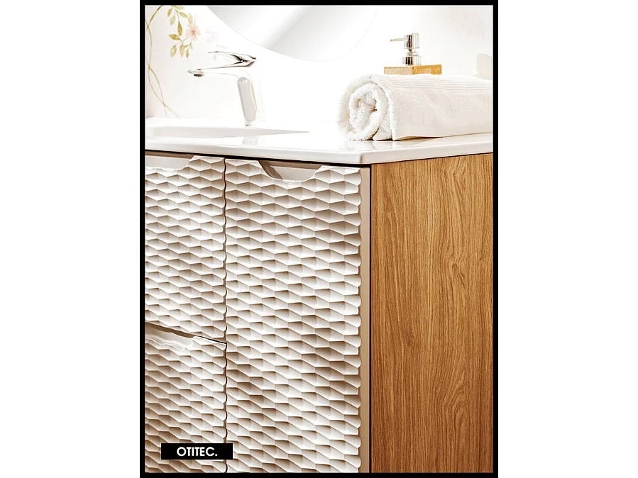 Meuble sous vasque de 30 cm - Beige - 1 porte - SEA