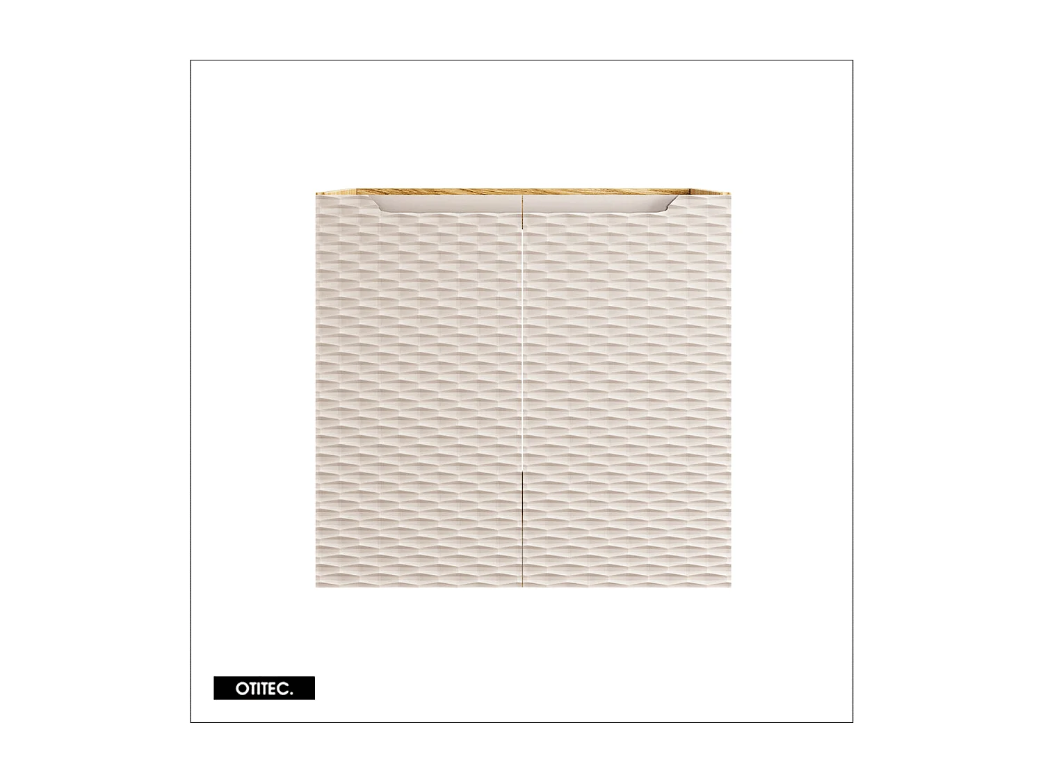 Meuble sous vasque de 60 cm - Beige - 2 portes - SEA