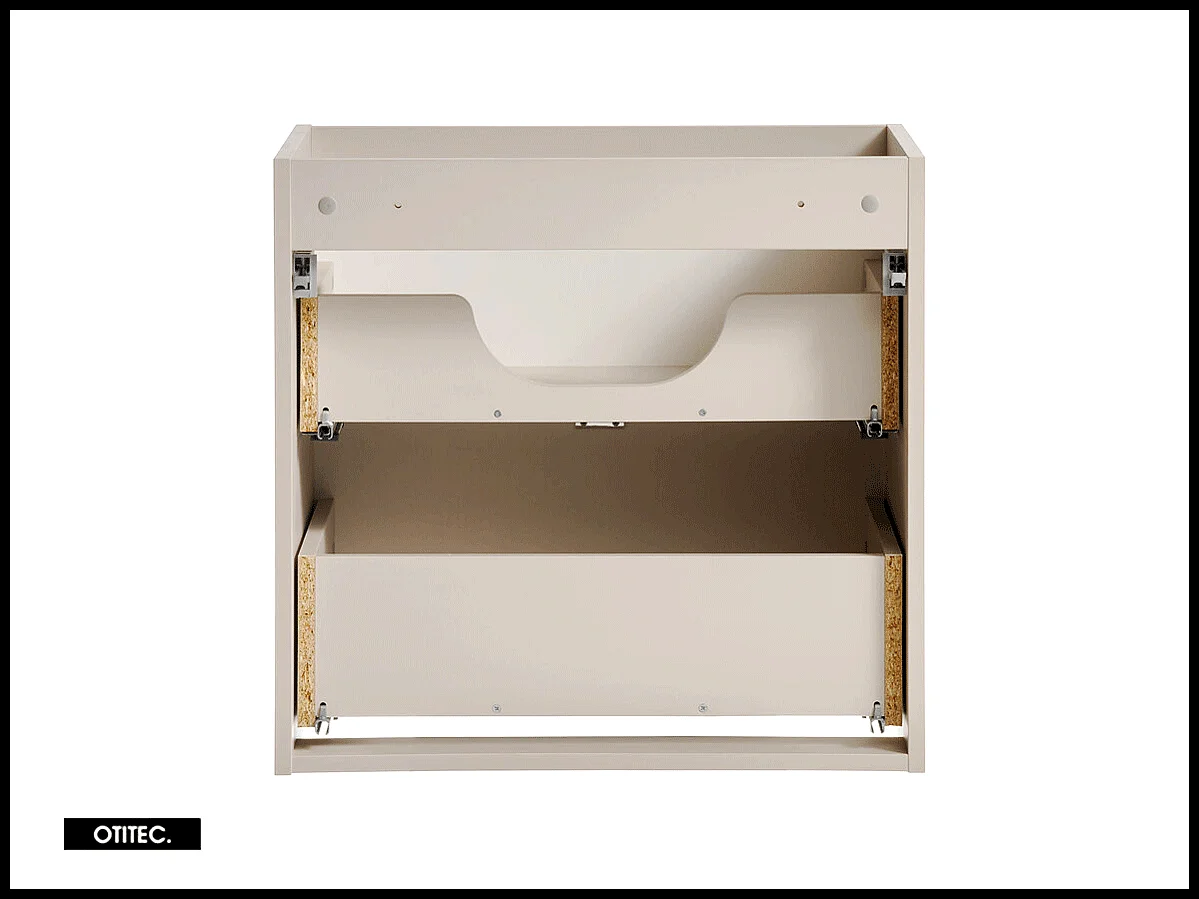 Meuble sous vasque de 60 cm - 2 tiroirs - DANO