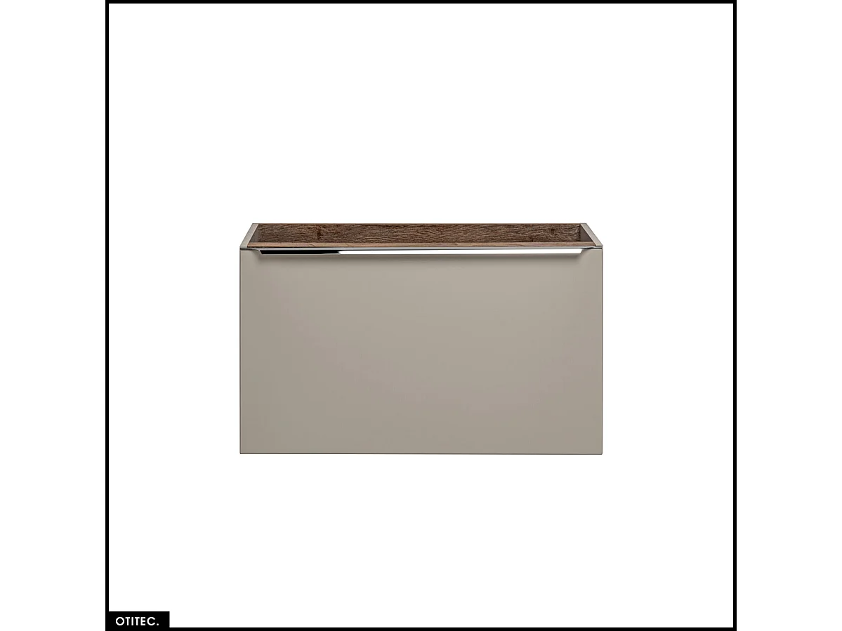 Meuble sous vasque - 80 cm - 2 tiroirs - BOLD TAUPE