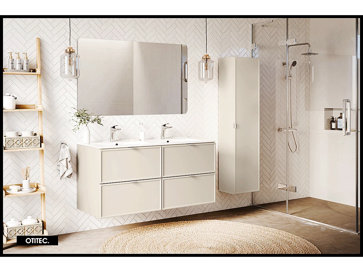 Meuble sous vasque de 60 cm - 2 tiroirs - ASTRA