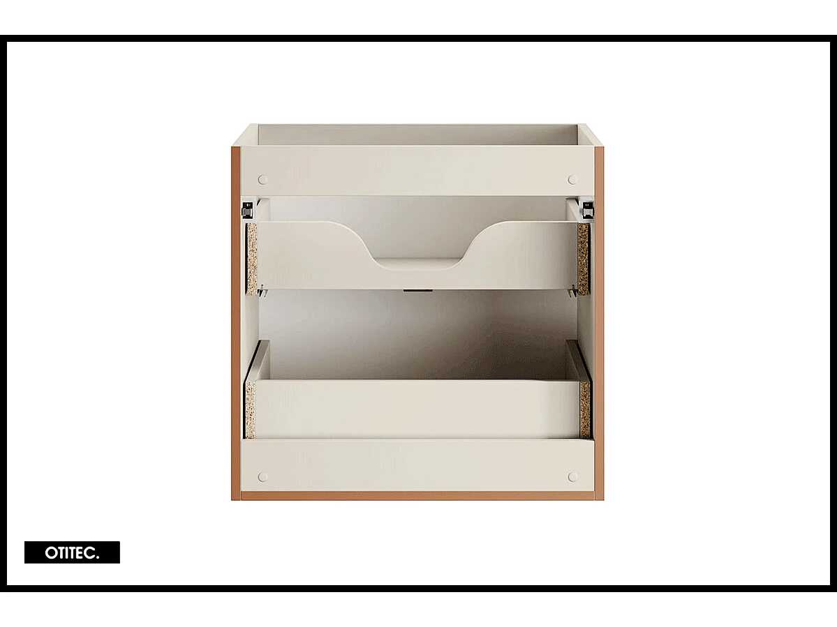 Meuble sous vasque de 60 cm - 2 tiroirs - ASTRA