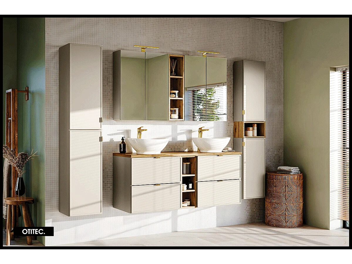 Meuble sous vasque de 60 cm - 2 tiroirs - ASTRA