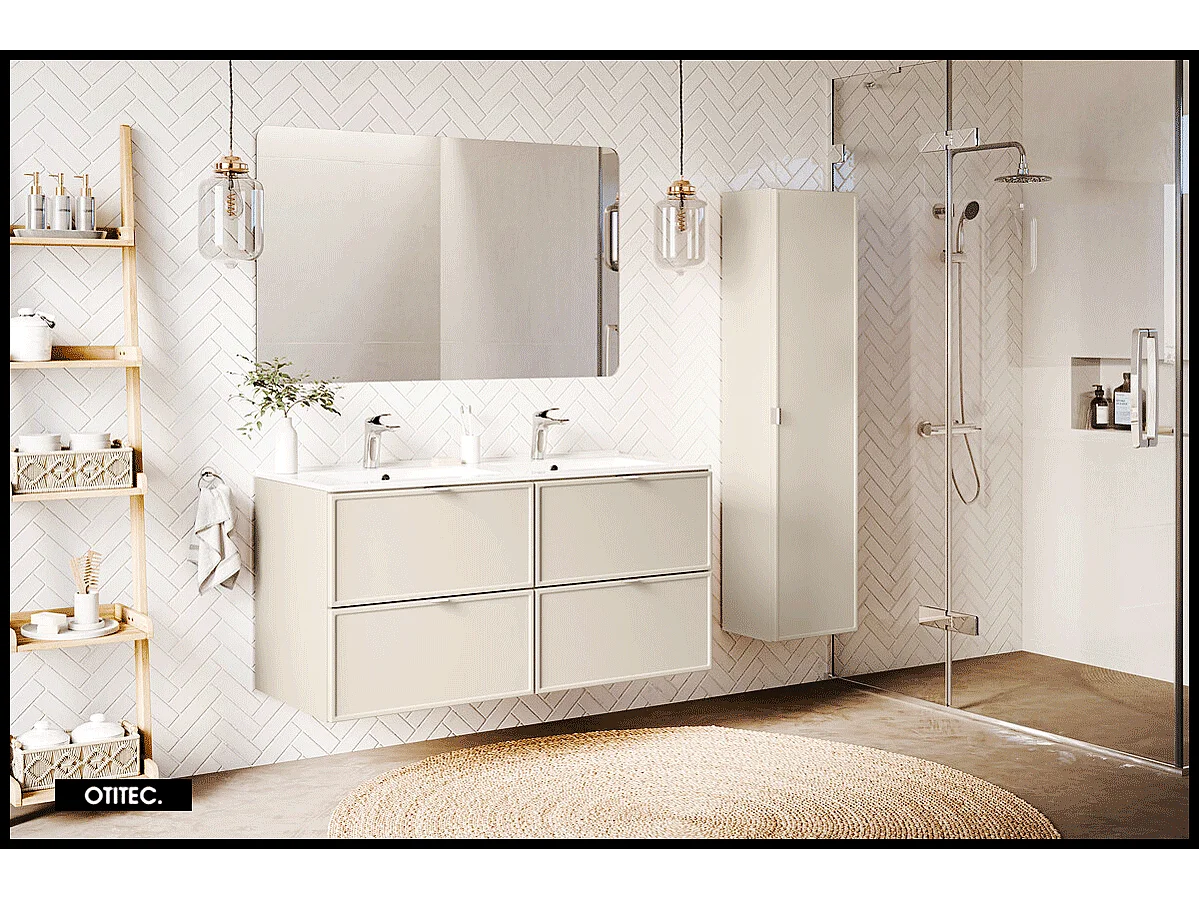 Meuble sous vasque de 60 cm - 2 tiroirs - ASTRA