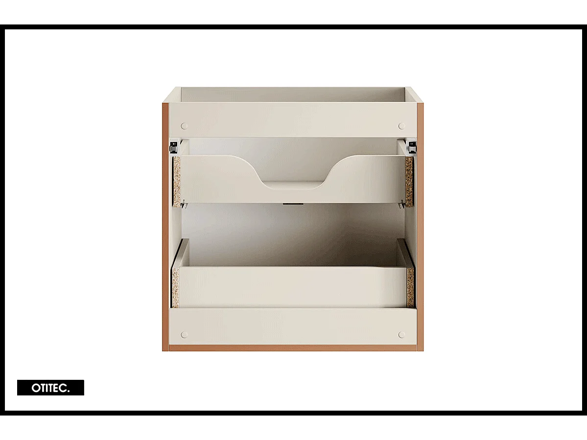 Meuble sous vasque de 60 cm - 2 tiroirs - ASTRA