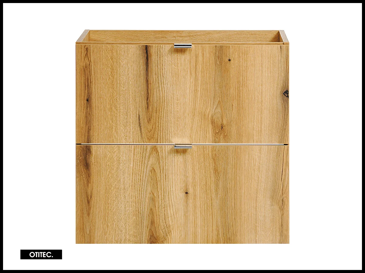 Meuble sous vasque de 60 cm - Oak - 2 tiroirs - VOLTA