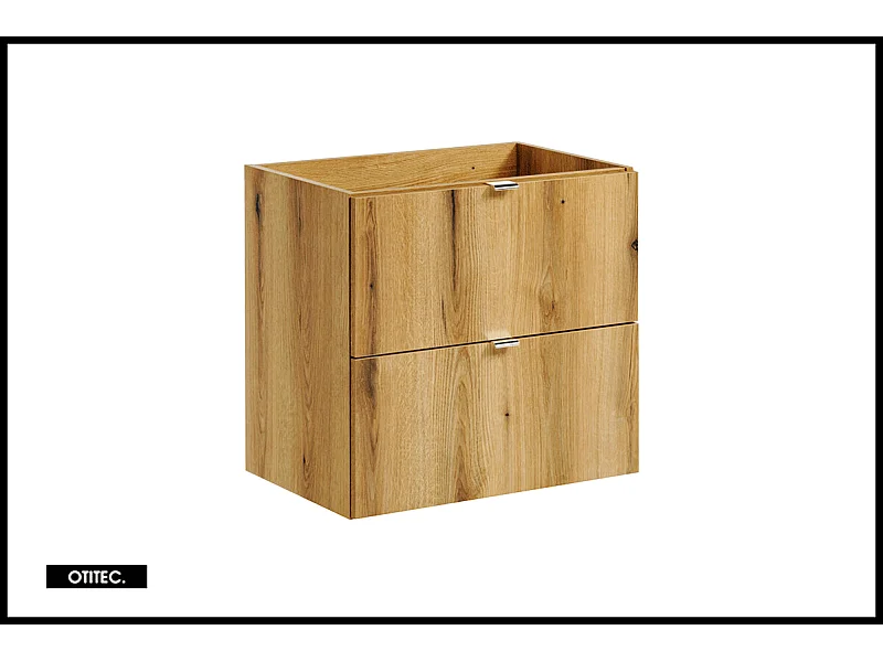 Meuble sous vasque de 60 cm - Oak - 2 tiroirs - VOLTA