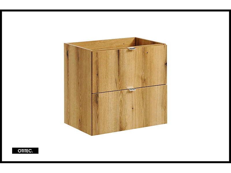 Meuble sous vasque de 60 cm - Oak - 2 tiroirs - VOLTA