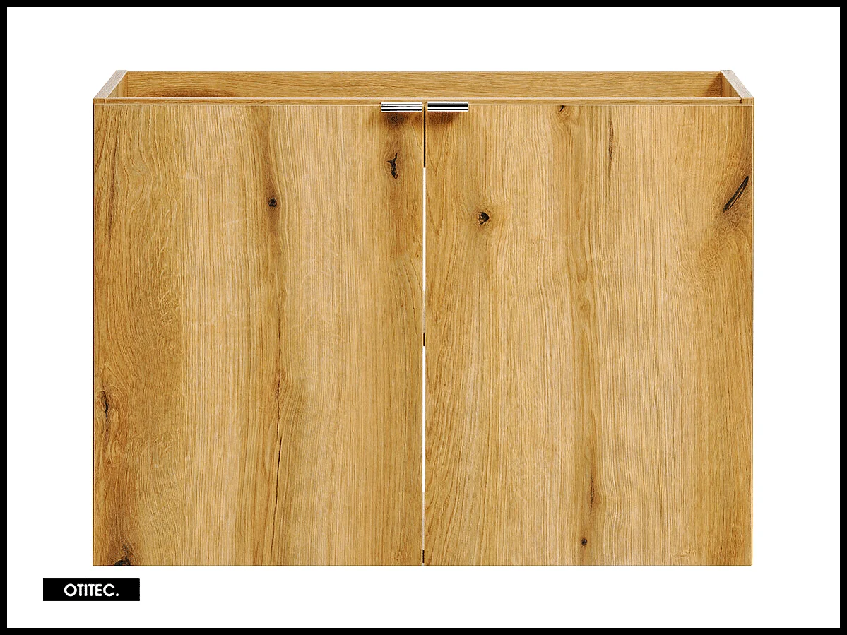 Meuble sous vasque de 80 cm - Oak - 2 portes - VOLTA