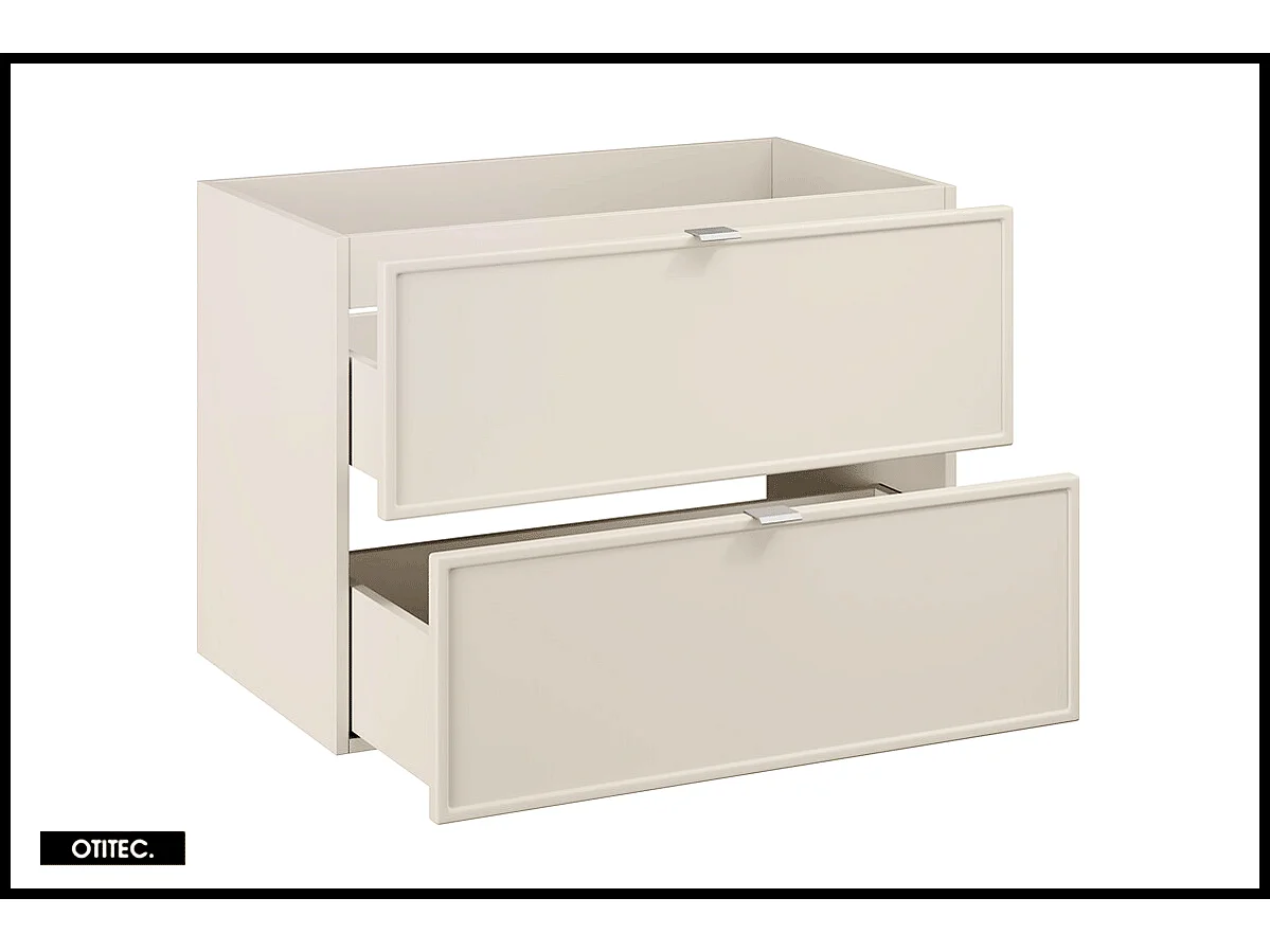 Meuble sous vasque de 80 cm - 2 tiroirs - ASTRA