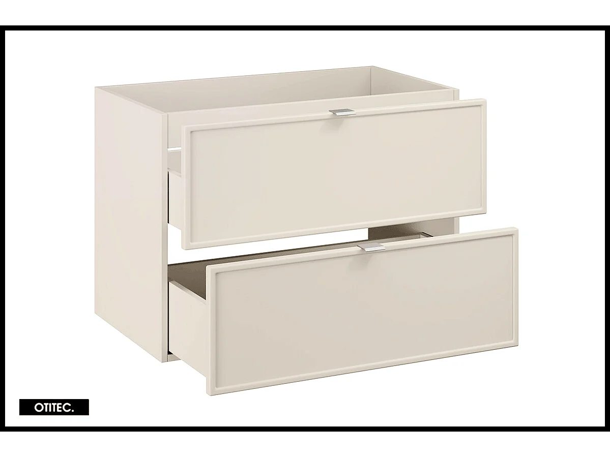 Meuble sous vasque de 80 cm - 2 tiroirs - ASTRA