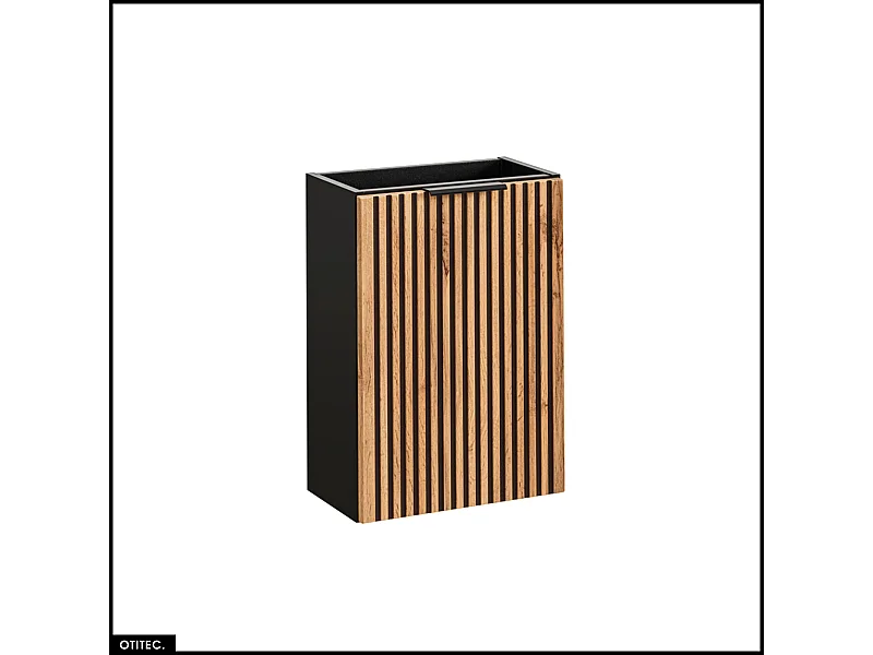 Meuble sous vasque - 20 x 40 cm - 1 porte - Chêne - WOTANIA