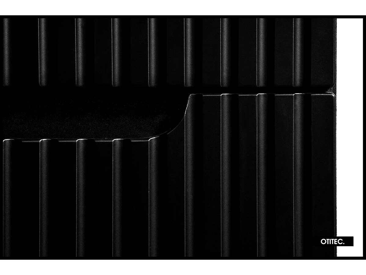 Meuble sous vasque de 60 cm - Noir - 2 portes - VOLTA