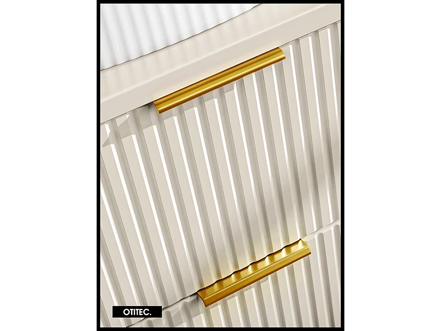 Meuble sous vasque de 60 cm - Cachemire Mat - 2 tiroirs - LIVA