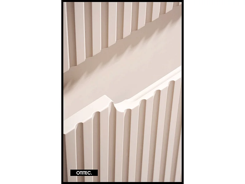 Meuble sous vasque de 80 cm - Cachemire Mat - 2 tiroirs - VOLTA