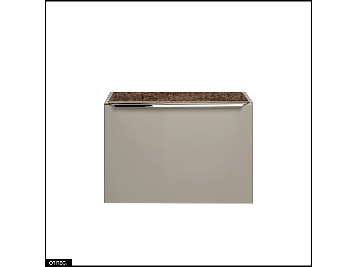 Meuble sous vasque - 60 cm - 2 tiroirs - BOLD TAUPE