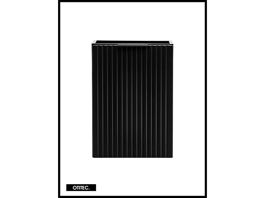 Meuble sous vasque de 20x40 cm - Noir - 1 porte - LIVA