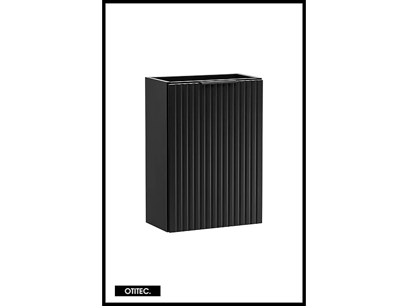 Meuble sous vasque de 20x40 cm - Noir - 1 porte - LIVA