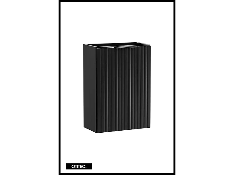 Meuble sous vasque de 20x40 cm - Noir - 1 porte - LIVA