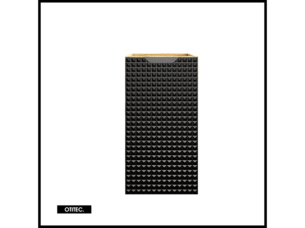 Meuble sous vasque de 30 cm - Noir - 1 porte - SETTA