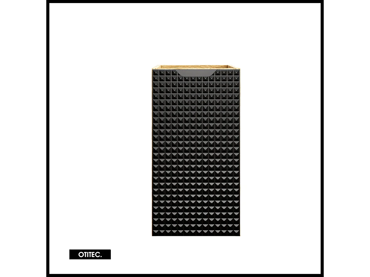 Meuble sous vasque de 30 cm - Noir - 1 porte - SETTA