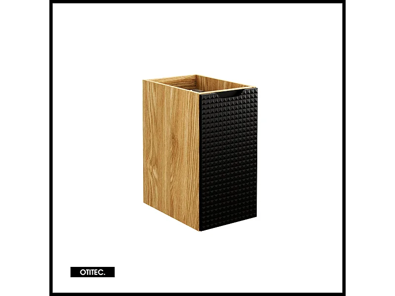 Meuble sous vasque de 30 cm - Noir - 1 porte - SETTA