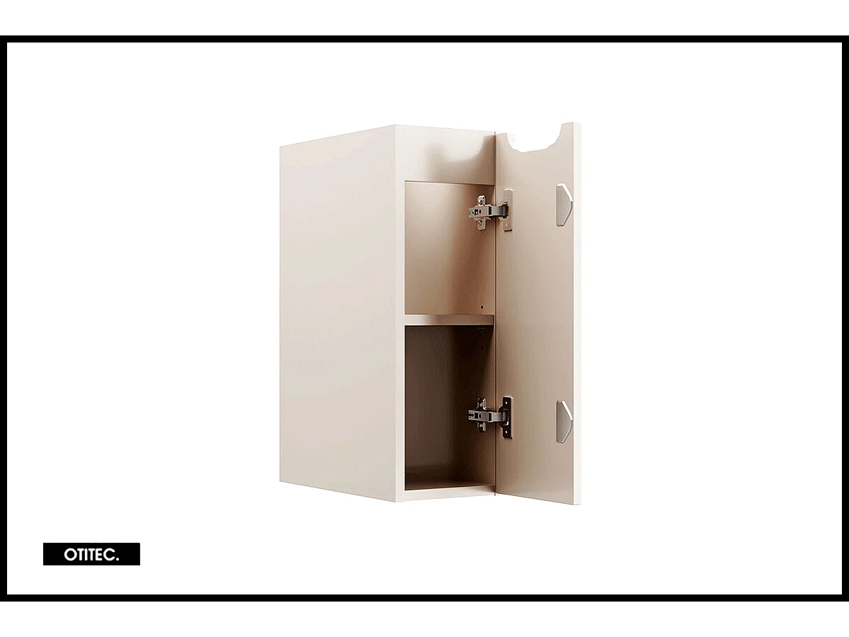 Meuble sous vasque de 20 cm - Cachemire Mat - 1 porte - VOLTA