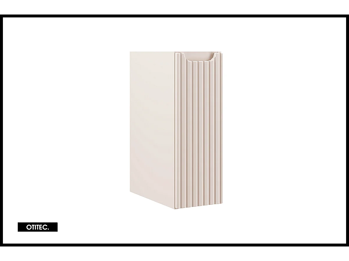 Meuble sous vasque de 20 cm - Cachemire Mat - 1 porte - VOLTA