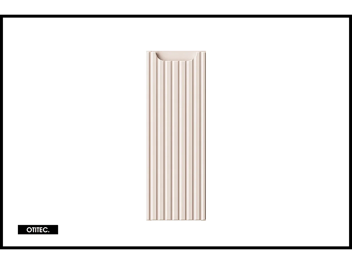 Meuble sous vasque de 20 cm - Cachemire Mat - 1 porte - VOLTA