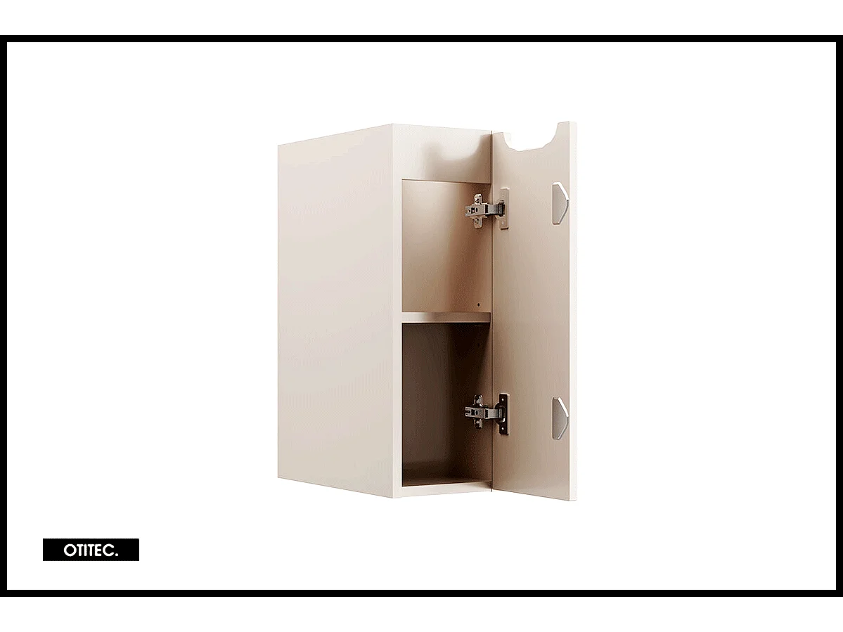 Meuble sous vasque de 20 cm - Cachemire Mat - 1 porte - VOLTA