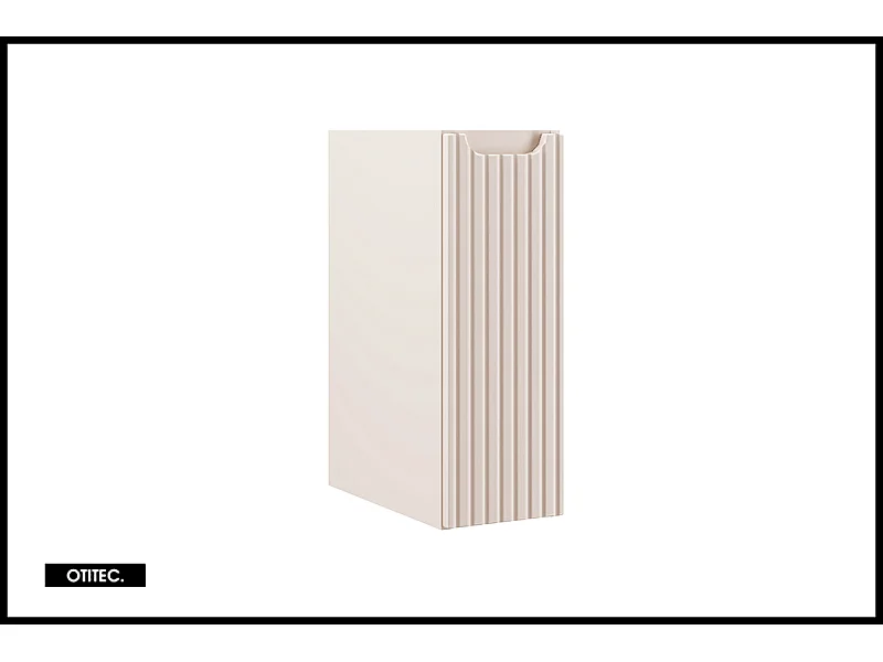 Meuble sous vasque de 20 cm - Cachemire Mat - 1 porte - VOLTA