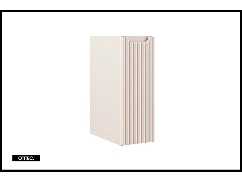 Meuble sous vasque de 20 cm - Cachemire Mat - 1 porte - VOLTA