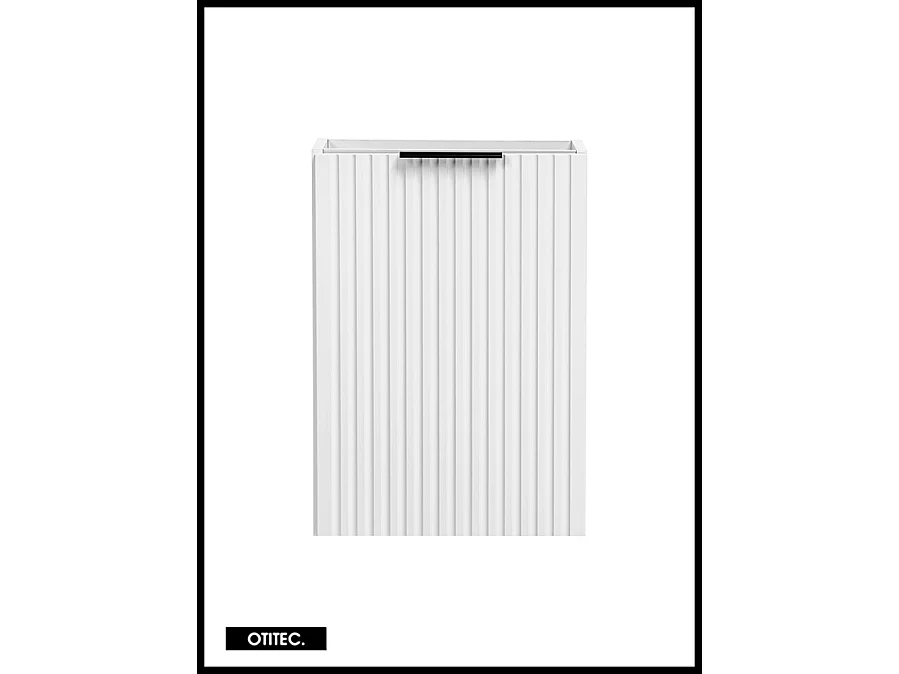 Meuble sous vasque de 40 cm - Blanc - 1 porte - LIVA