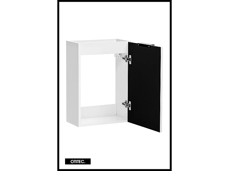 Meuble sous vasque de 40 cm - Blanc - 1 porte - LIVA