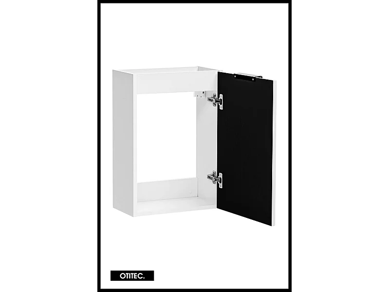 Meuble sous vasque de 40 cm - Blanc - 1 porte - LIVA