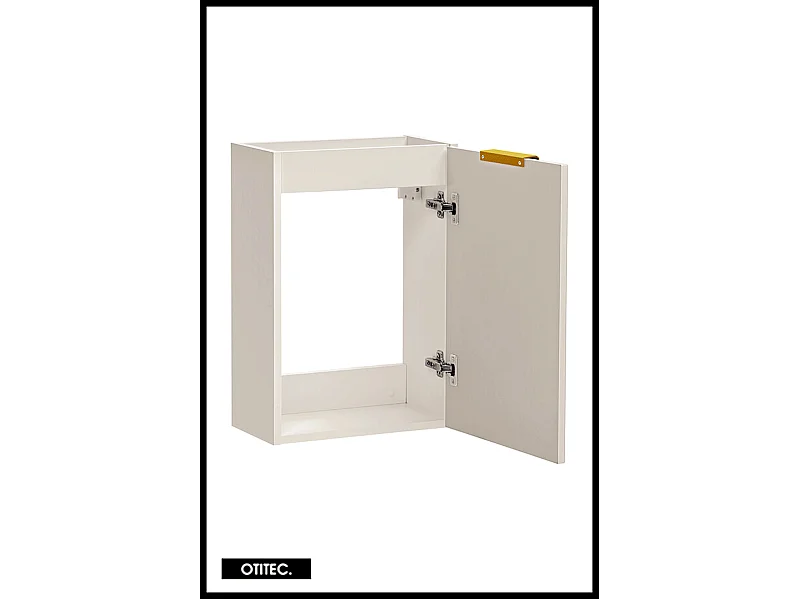 Meuble sous vasque de 40 cm - Blanc - 1 porte - LIVA