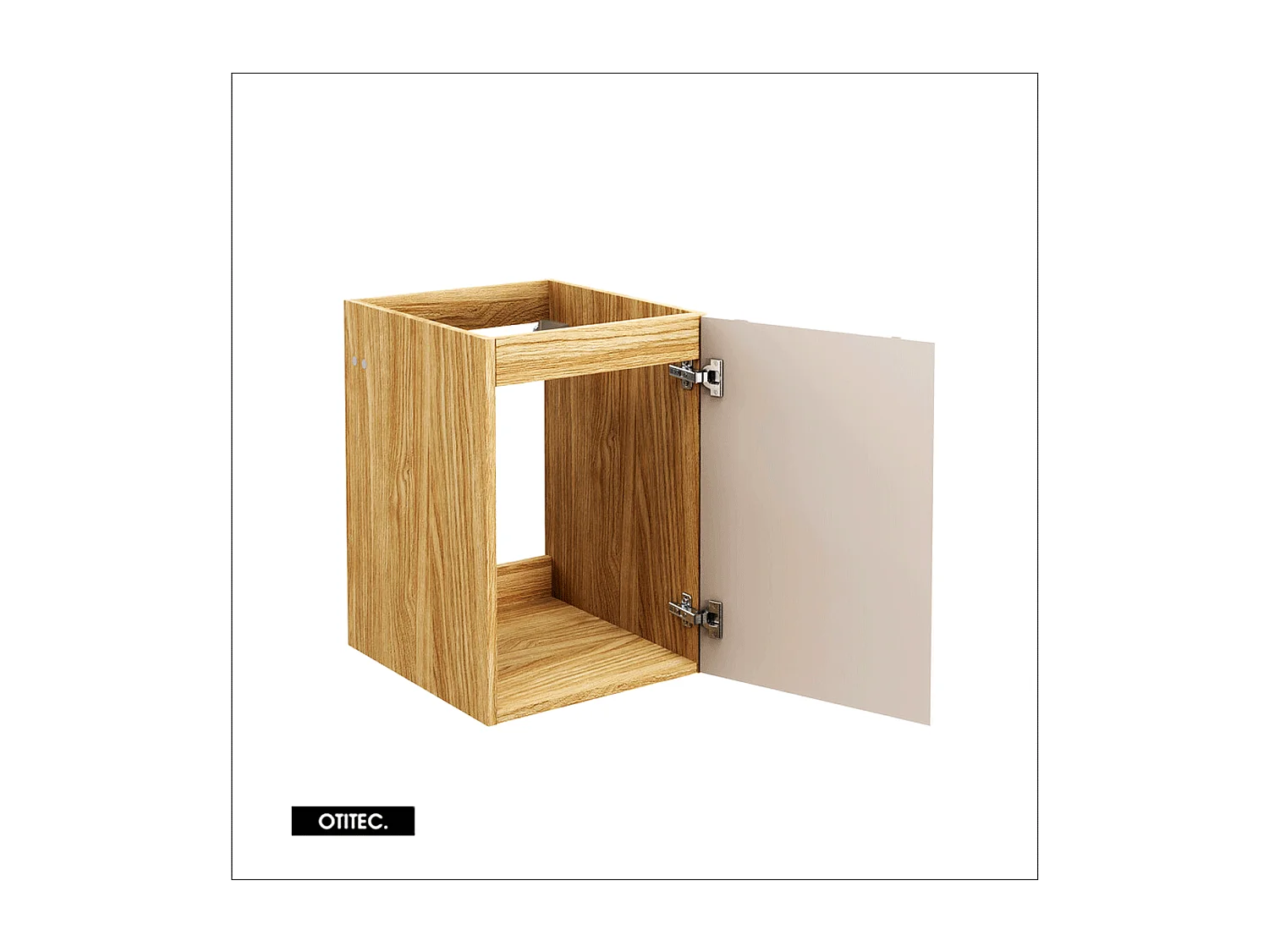 Meuble sous vasque de 40 cm - Beige - 1 porte - SETTA