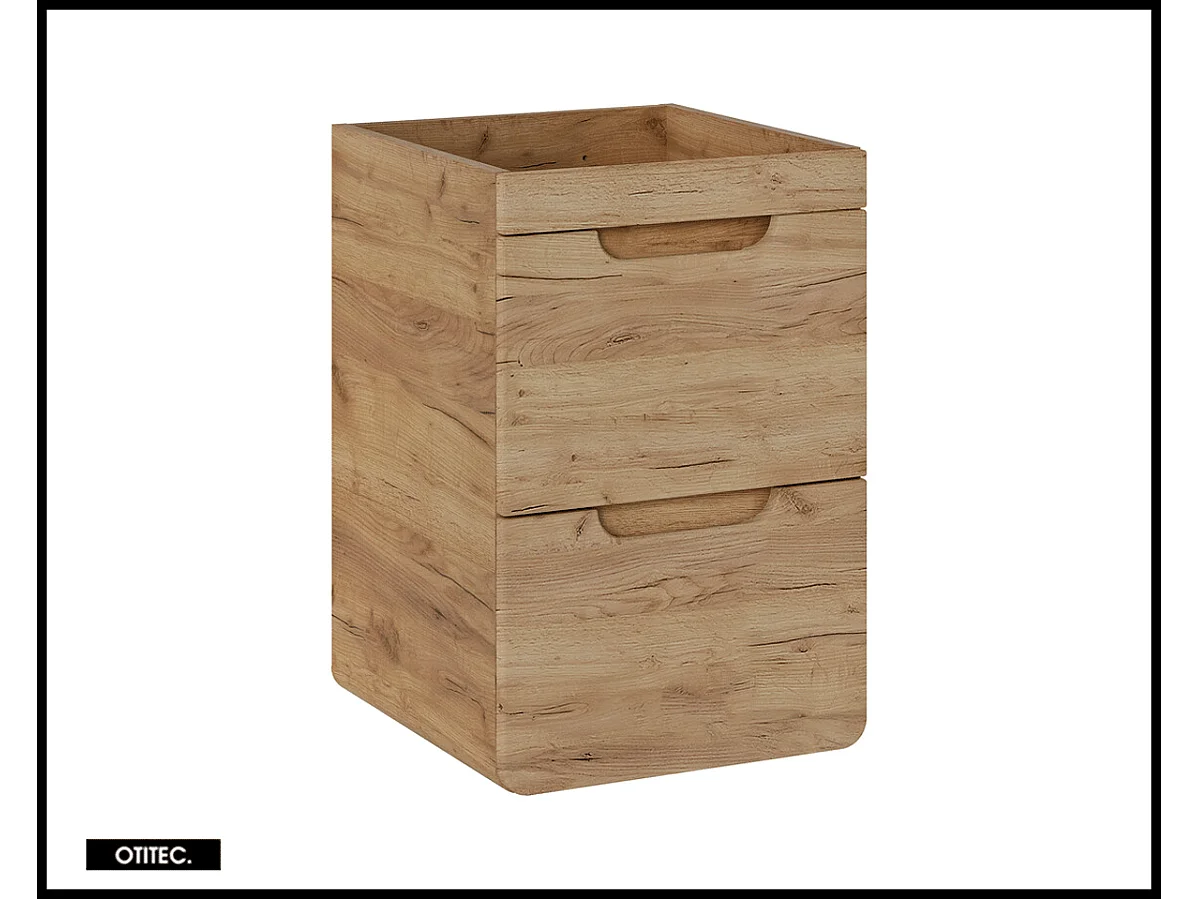Meuble sous vasque de 40 cm - Oak - 2 tiroirs - PASTI